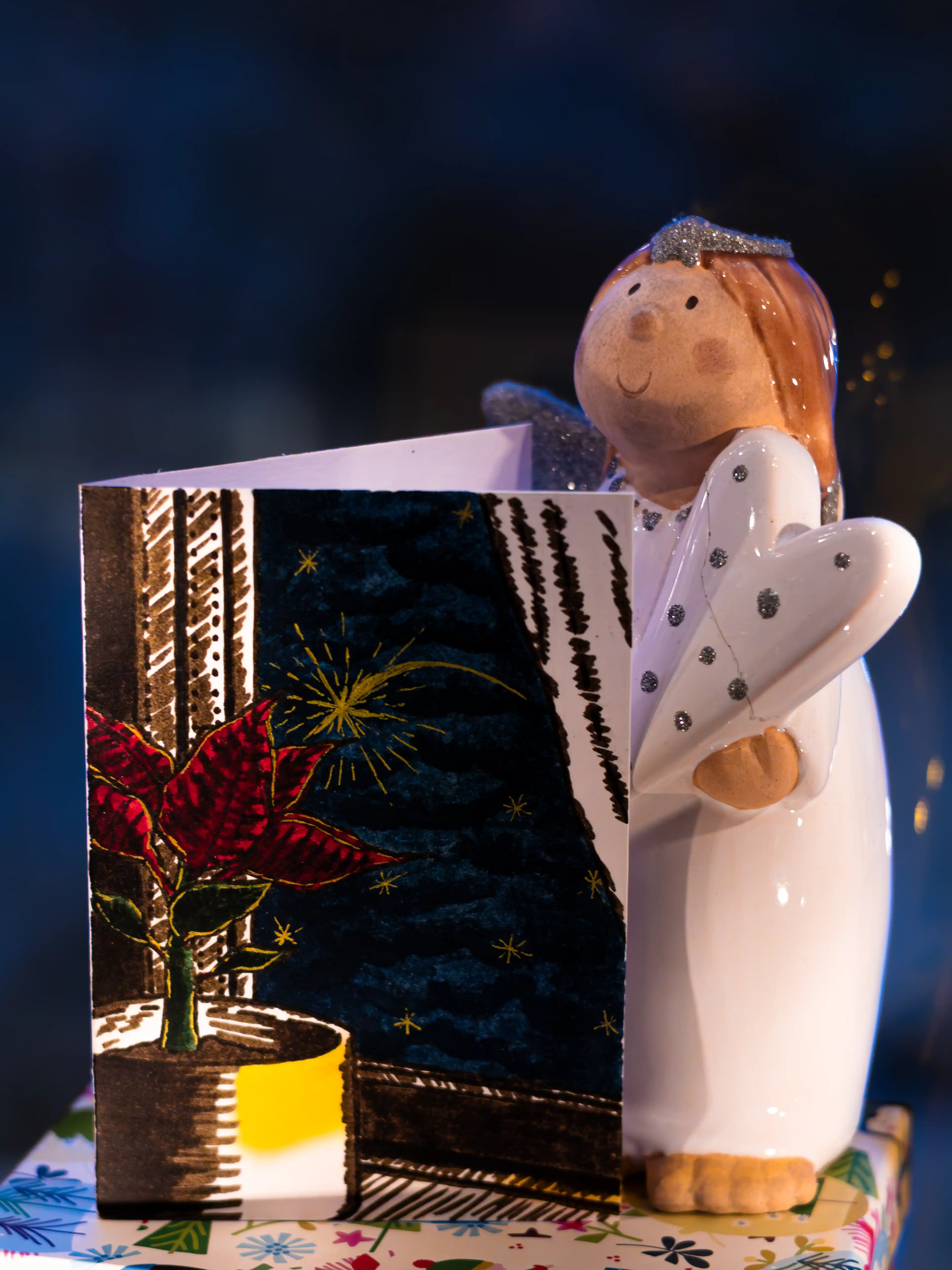 Kartka świąteczna "Gwiazdy betlejemskie"